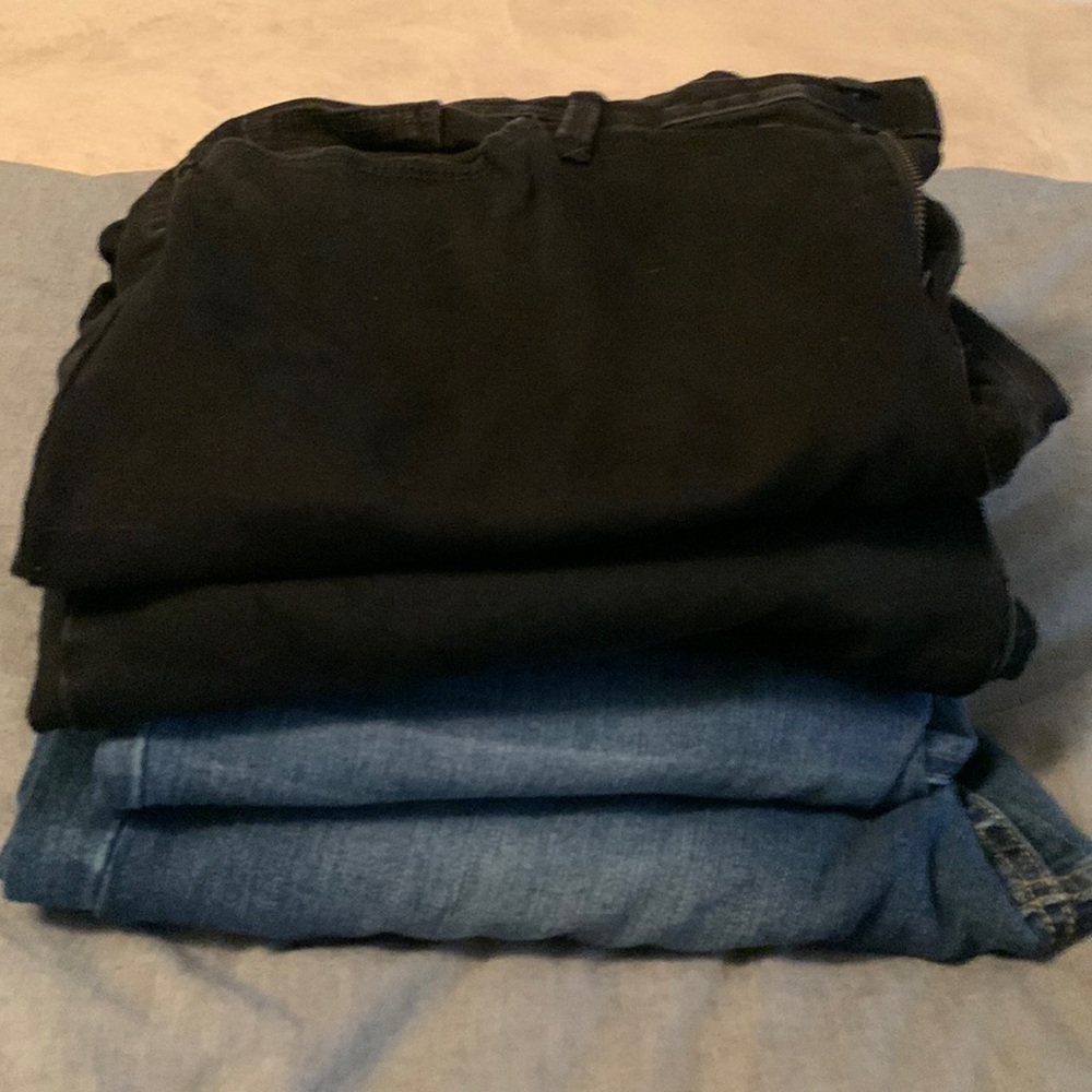4 pair assorted jeans